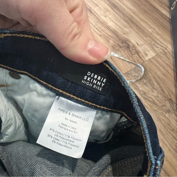 Veronica Beard Debbie High Rise Skinny Jeans Snap Button Side Vent - Picture 12 of 15